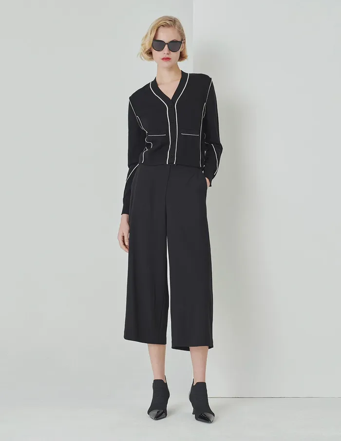 MARYLING Pants and Shorts Classic AllMatch Black NinePoint StraightLeg Pants Black 8211 Women