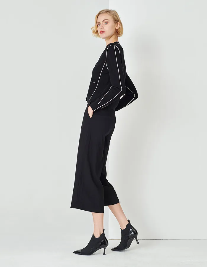 MARYLING Pants and Shorts Classic AllMatch Black NinePoint StraightLeg Pants Black 8211 Women