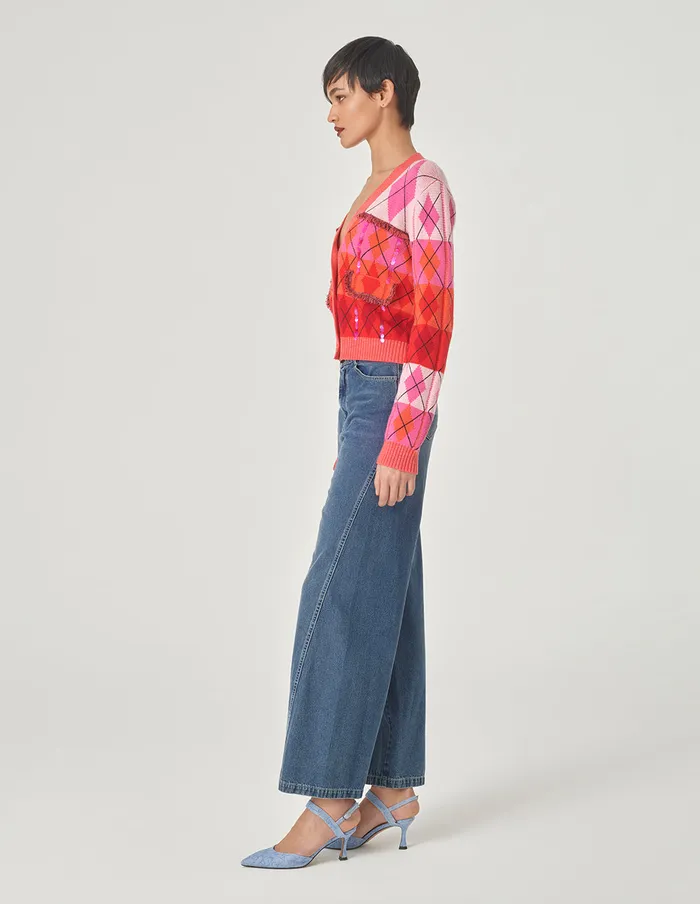MARYLING Pants and Shorts Denim Blue Loose Fit Denim Trousers Blue 8211 Women MARYLING Pants and Shorts Denim Blue Loose Fit Denim Trousers Blue 8211 Women