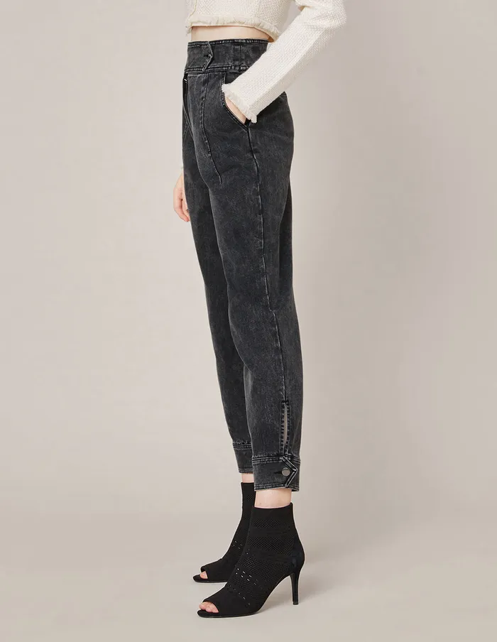 MARYLING Pants and Shorts HIGHWAIST MEDIUM WASH ROLLED HEM JEANS Dim Gray 8211 Women