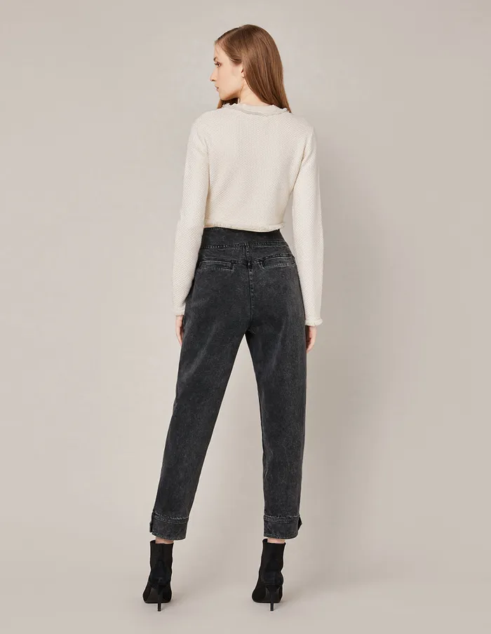 MARYLING Pants and Shorts HIGHWAIST MEDIUM WASH ROLLED HEM JEANS Dim Gray 8211 Women