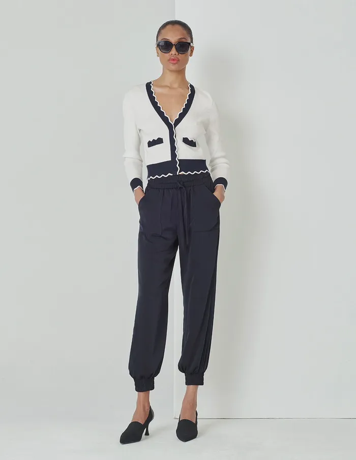 MARYLING Pants and Shorts Midnight Blue LooseFit Jogging Pants Blue 8211 Women