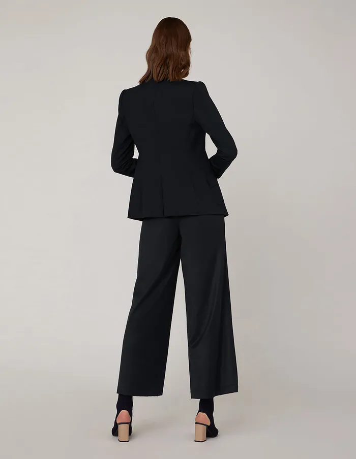 MARYLING Pants and Shorts ROOMY FIT STRAIGHT LEG SUIT TROUSERS Blue 8211 Women