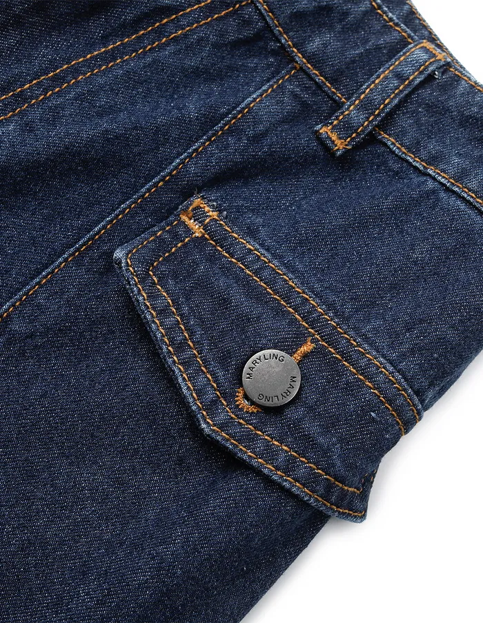 MARYLING Pants and Shorts Straight WideLeg Dark Blue Gradient Washed Denim Pants Denim 8211 Women MARYLING Pants and Shorts Straight WideLeg Dark Blue Gradient Washed Denim Pants Denim 8211 Women