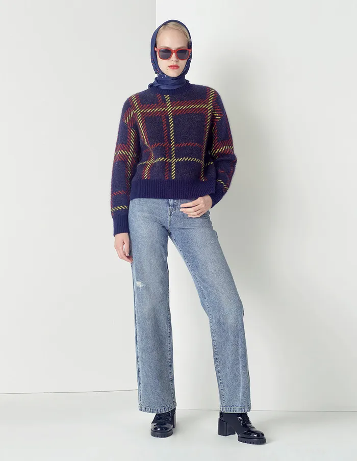 MARYLING Pants and Shorts Versatile Blue Washed Straight Jeans Blue 8211 Women MARYLING Pants and Shorts Versatile Blue Washed Straight Jeans Blue 8211 Women