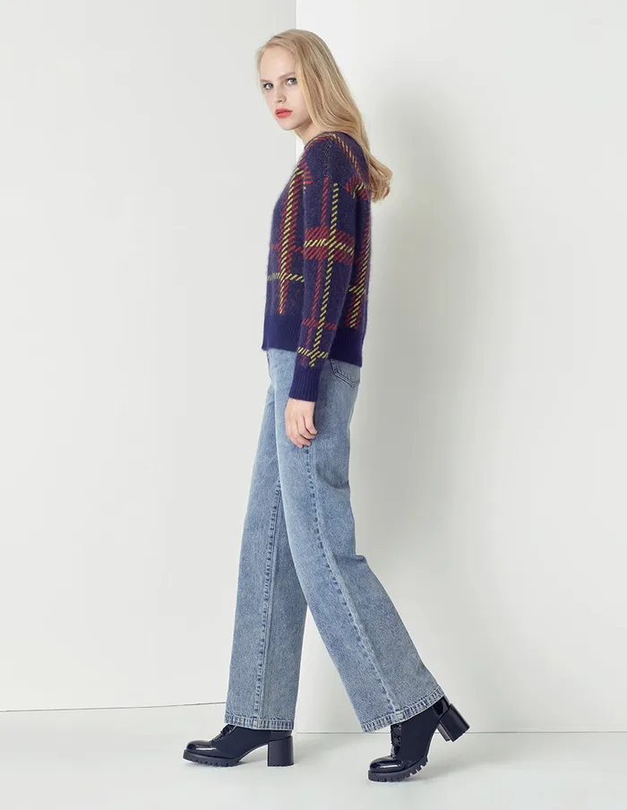 MARYLING Pants and Shorts Versatile Blue Washed Straight Jeans Blue 8211 Women