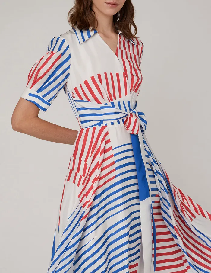 MARYLING Printed Dress Back Waist With Bows Dress Mix 8211 Women MARYLING Printed Dress Back Waist With Bows Dress Mix 8211 Women