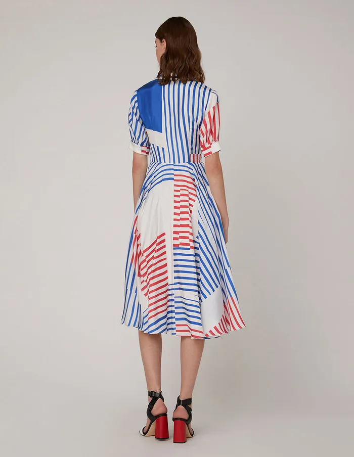 MARYLING Printed Dress Back Waist With Bows Dress Mix 8211 Women MARYLING Printed Dress Back Waist With Bows Dress Mix 8211 Women