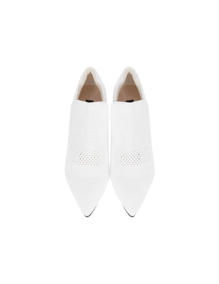 MARYLING Shoes White Knitted Patchwork HighHeeled Boots White 8211 Women MARYLING Shoes White Knitted Patchwork HighHeeled Boots White 8211 Women