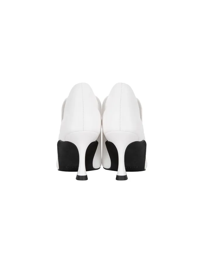 MARYLING Shoes White Knitted Patchwork HighHeeled Boots White 8211 Women MARYLING Shoes White Knitted Patchwork HighHeeled Boots White 8211 Women