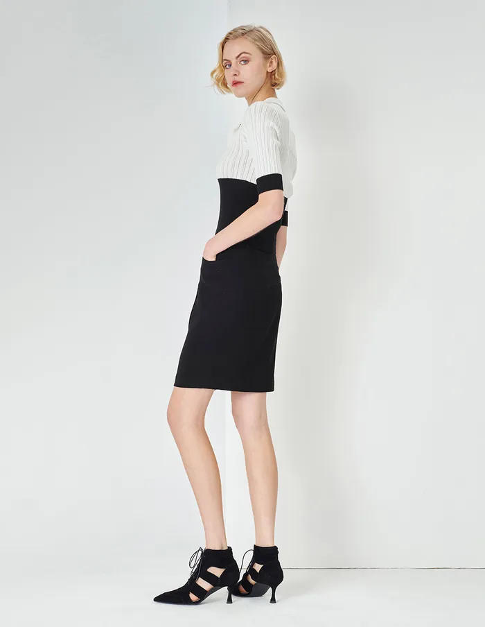 MARYLING Skirts Black Asymmetric Hem Pencil Skirt Black 8211 Women