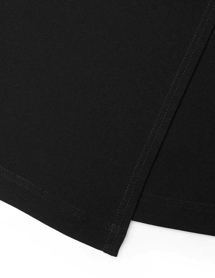 MARYLING Skirts Black Asymmetric Hem Pencil Skirt Black 8211 Women
