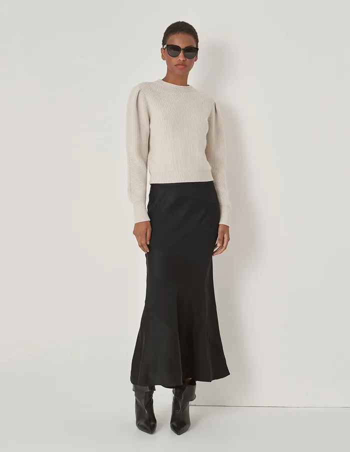 MARYLING Skirts Black Patchwork Fishtail Skirt Black 8211 Women