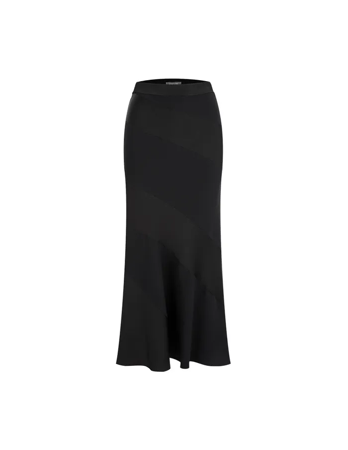 MARYLING Skirts Black Patchwork Fishtail Skirt Black 8211 Women