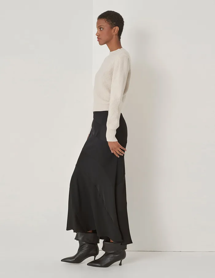 MARYLING Skirts Black Patchwork Fishtail Skirt Black 8211 Women