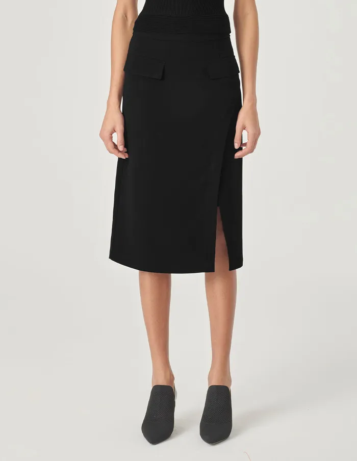 MARYLING Skirts Black Side Slit Straight HipHugging Skirt Black 8211 Women MARYLING Skirts Black Side Slit Straight HipHugging Skirt Black 8211 Women
