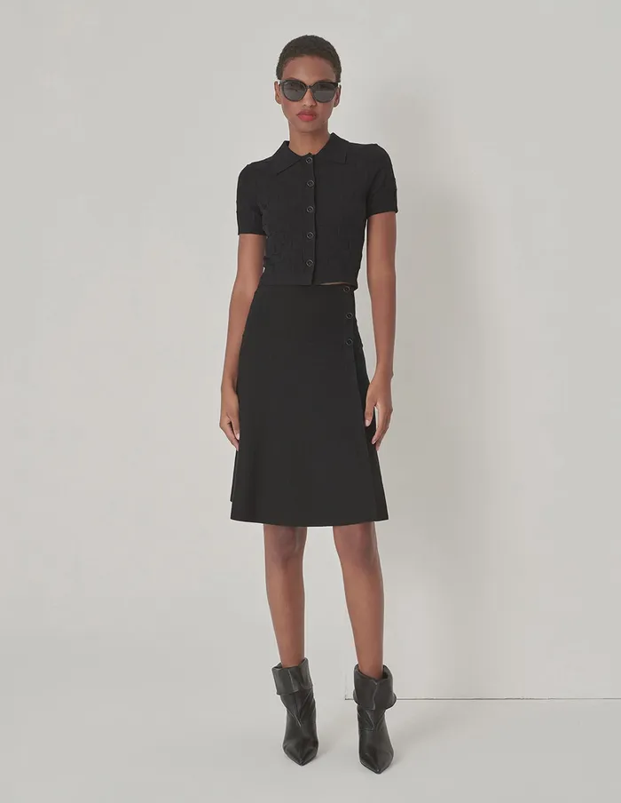 MARYLING Skirts Black Swing Knit Skirt Black 8211 Women