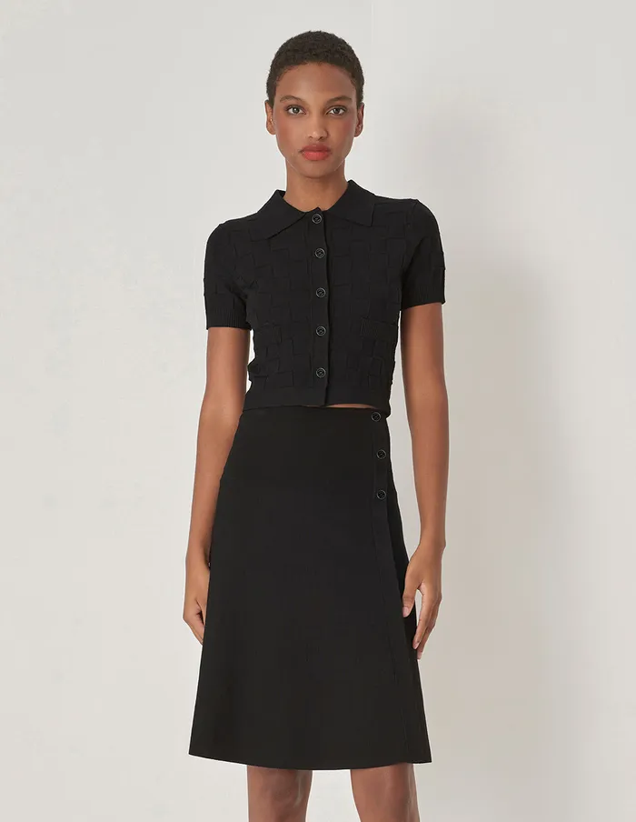 MARYLING Skirts Black Swing Knit Skirt Black 8211 Women