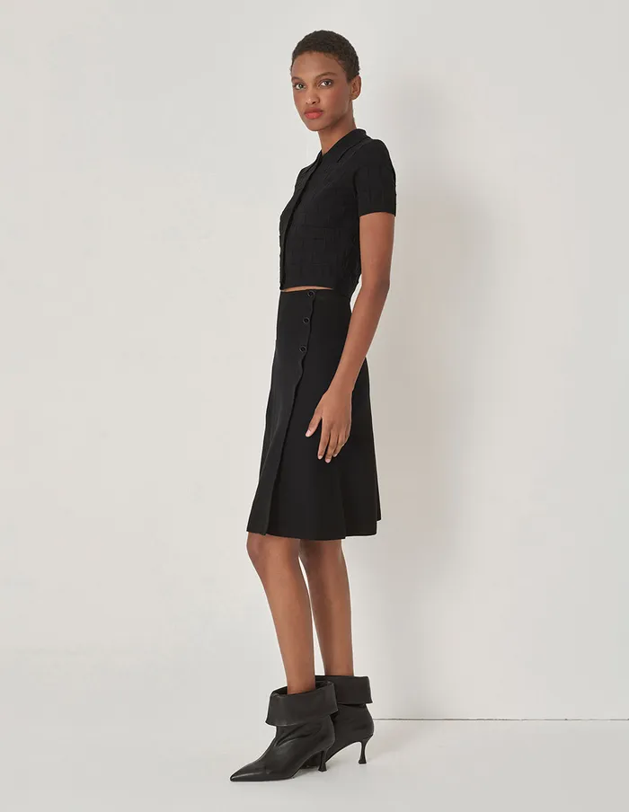 MARYLING Skirts Black Swing Knit Skirt Black 8211 Women