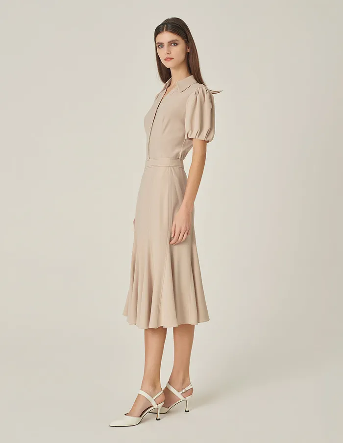 MARYLING Skirts Geometric Design Apricot Fishtail Skirt Sand 8211 Women MARYLING Skirts Geometric Design Apricot Fishtail Skirt Sand 8211 Women