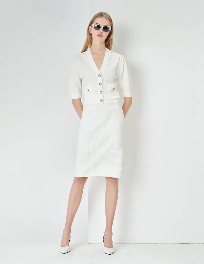 MARYLING Skirts OffWhite Knit Skirt White 8211 Women