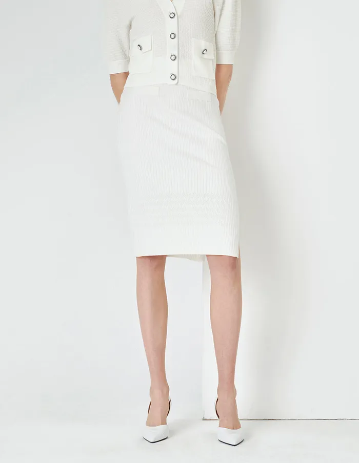 MARYLING Skirts OffWhite Knit Skirt White 8211 Women
