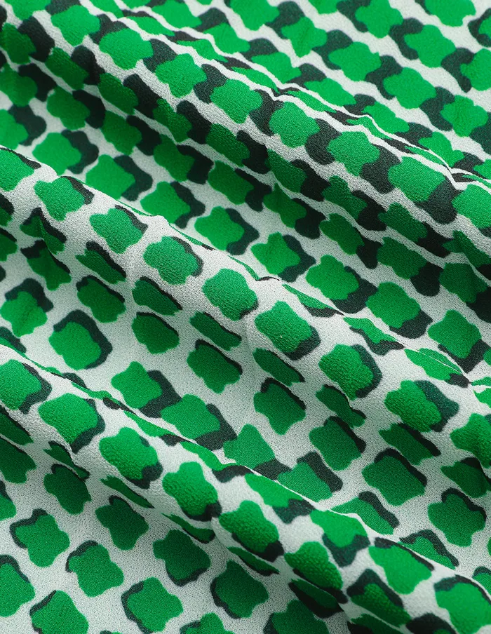 MARYLING Skirts Pleated Printed Skirt Green 8211 Women