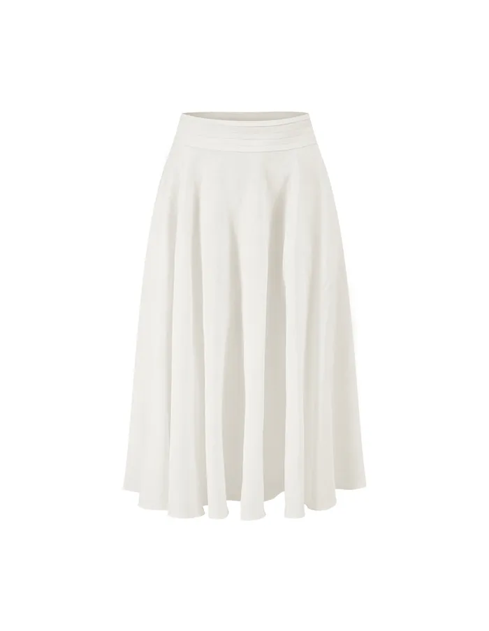 MARYLING Skirts White Tapered Flared Skirt White 8211 Women MARYLING Skirts White Tapered Flared Skirt White 8211 Women
