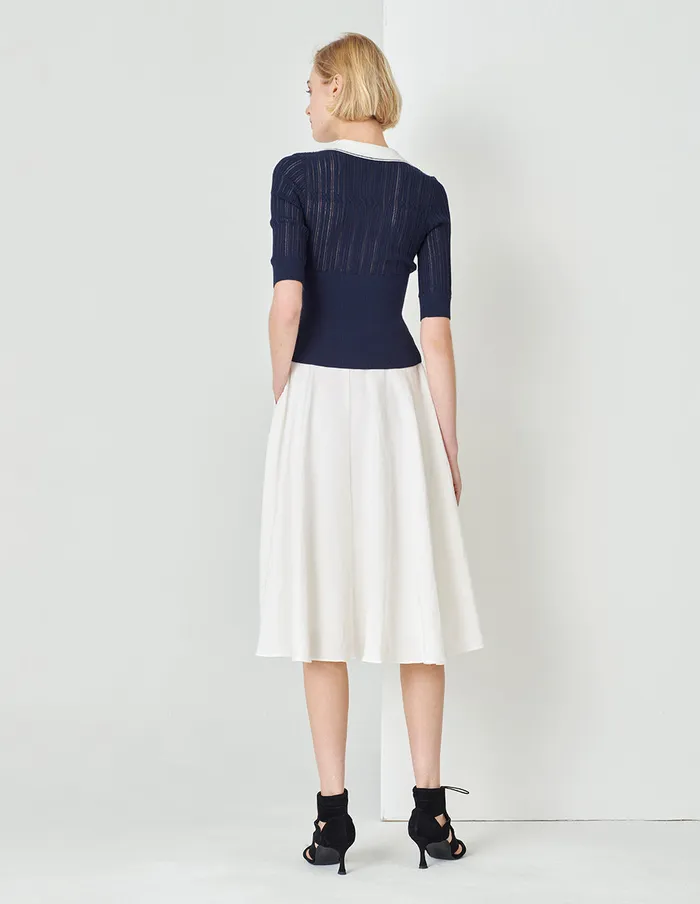 MARYLING Skirts White Tapered Flared Skirt White 8211 Women MARYLING Skirts White Tapered Flared Skirt White 8211 Women
