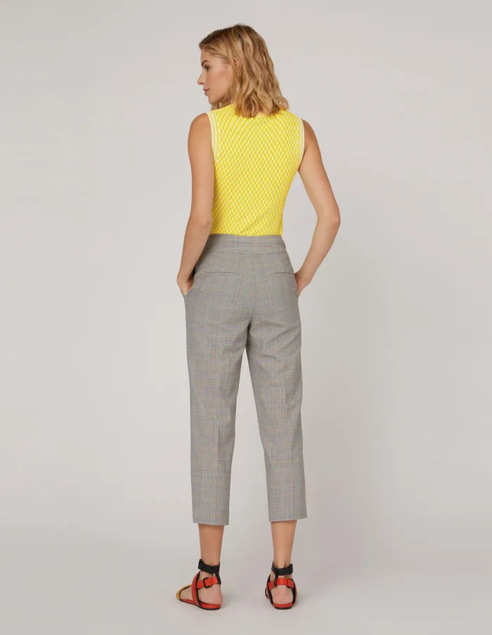 MARYLING Vest Yellow White Contrasting Colours Vneck Vest Yellow 8211 Women MARYLING Vest Yellow White Contrasting Colours Vneck Vest Yellow 8211 Women
