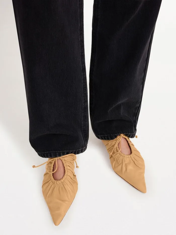 Masey Leather Mules Sand Beige Women By Malene Birger Shoes