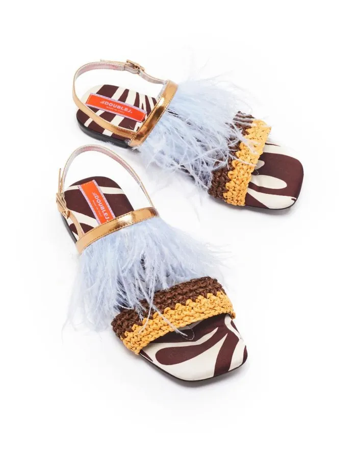 Medal Sandal Watermarble Women La Double J Shoes Medal Sandal Watermarble Women La Double J Shoes
