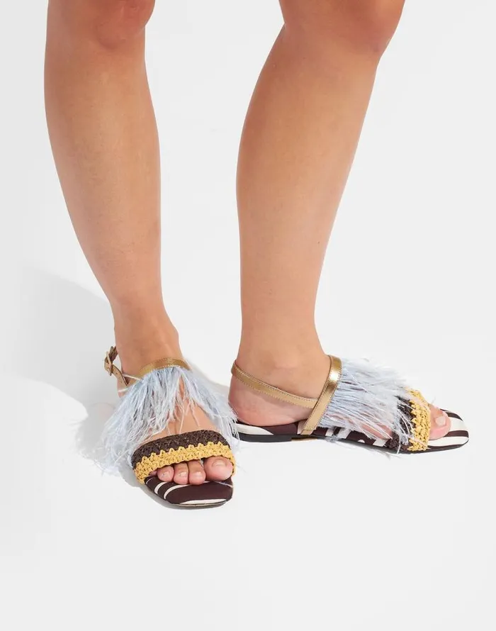 Medal Sandal Watermarble Women La Double J Shoes Medal Sandal Watermarble Women La Double J Shoes
