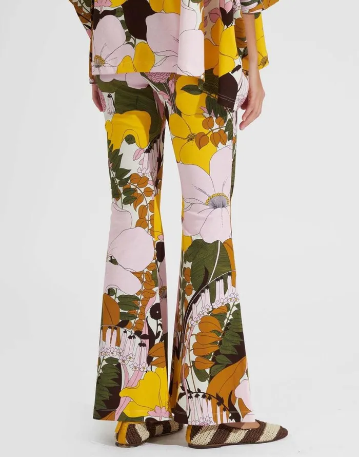 Meditation Pants Big Flower Rose Women La Double J Loungewear Meditation Pants Big Flower Rose Women La Double J Loungewear