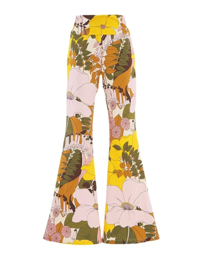 Meditation Pants Big Flower Rose Women La Double J Loungewear Meditation Pants Big Flower Rose Women La Double J Loungewear
