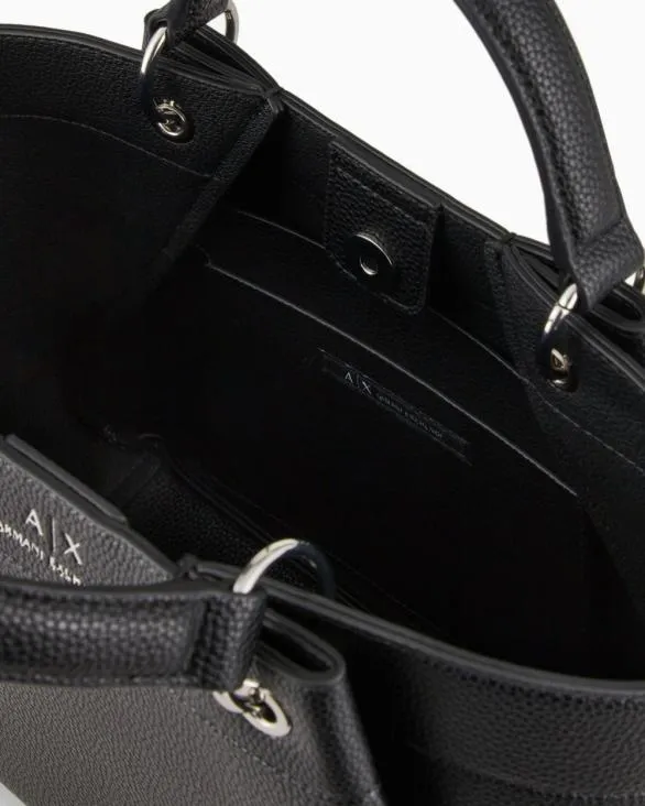 Medium Handbag With Degrad Shoulder Strap Black Women Armani Shoppers Medium Handbag With Degrad Shoulder Strap Black Women Armani Shoppers