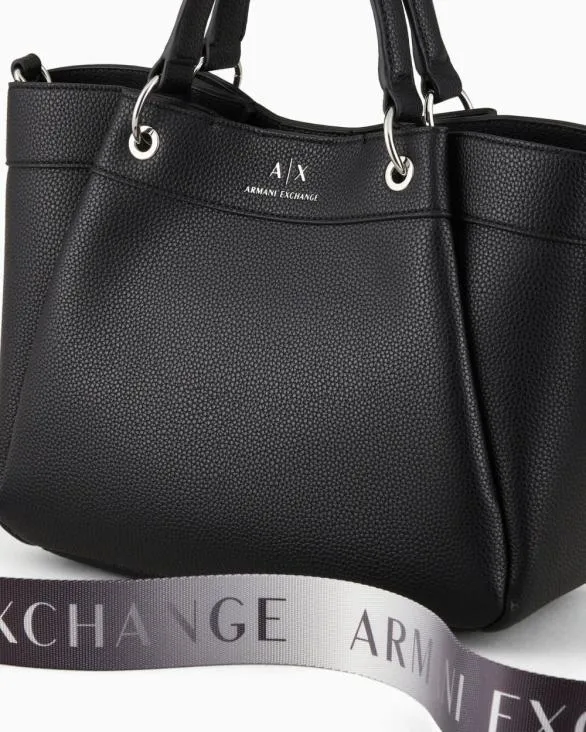 Medium Handbag With Degrad Shoulder Strap Black Women Armani Shoppers Medium Handbag With Degrad Shoulder Strap Black Women Armani Shoppers