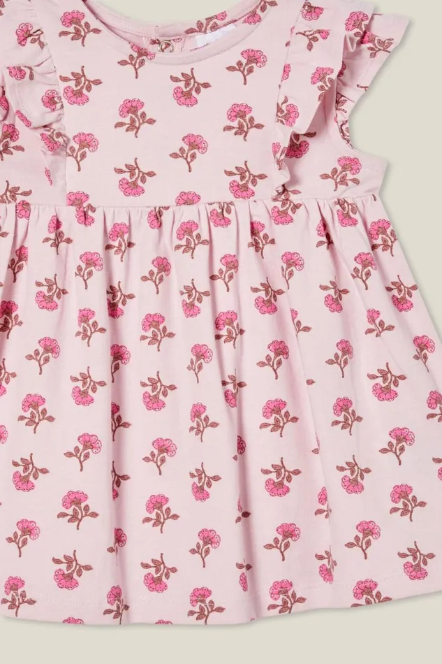 Megan Sleeveless Ruffle Dress Ballerinamaeve Flower Stamp Baby Cotton On Dresses and All In Ones Megan Sleeveless Ruffle Dress Ballerinamaeve Flower Stamp Baby Cotton On Dresses and All In Ones