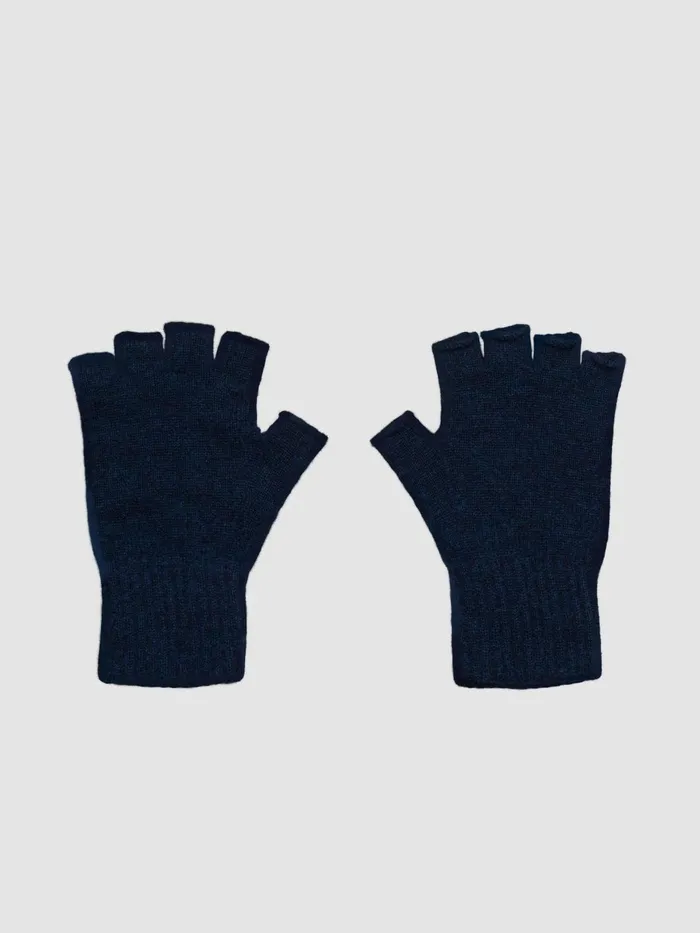 Men Begg X Co Gloves Field Cashmere Gloves Ink Marl