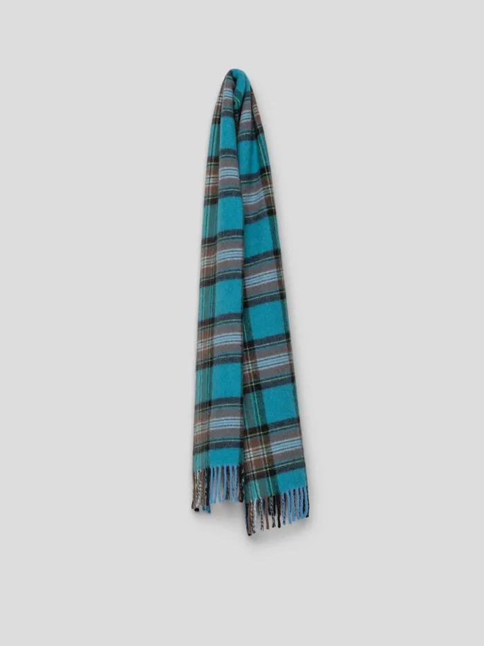 Men Begg X Co Scarves Cashayr Avoriaz Cashmere Scarf Aqua