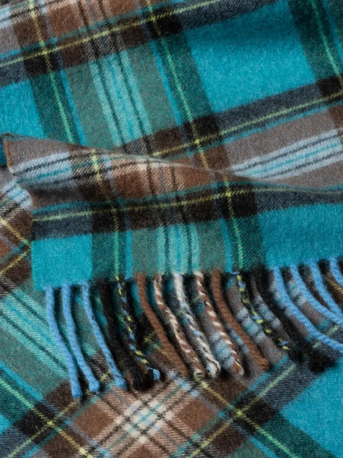 Men Begg X Co Scarves Cashayr Avoriaz Cashmere Scarf Aqua