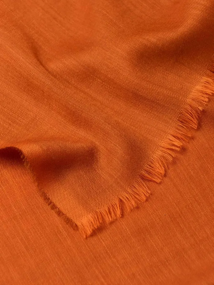 Men Begg X Co Scarves Wispy Solid Superfine Cashmere Scarf Burnt Orange