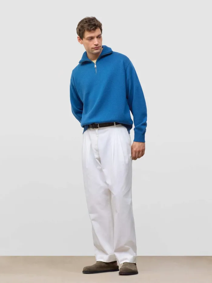 Men Begg X Co Sweaters Archie Zip Cashmere Sweater Marmara