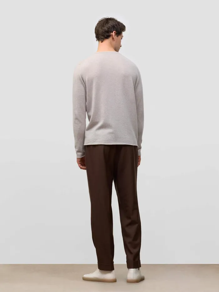 Men Begg X Co Sweaters Miles Cashmere Longsleeve TShirt Agate
