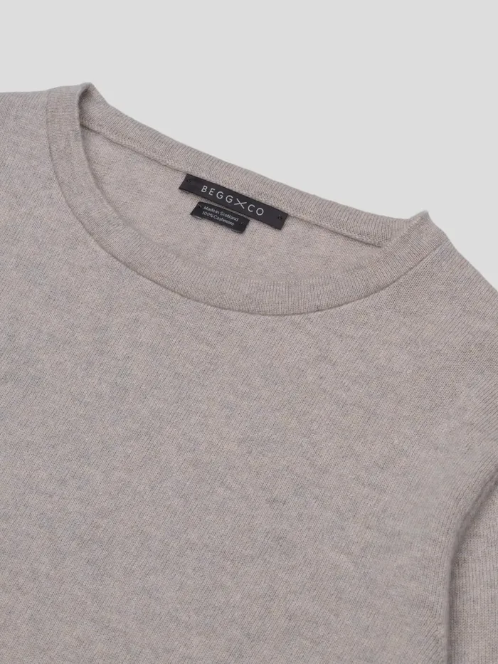 Men Begg X Co Sweaters Miles Cashmere Longsleeve TShirt Agate