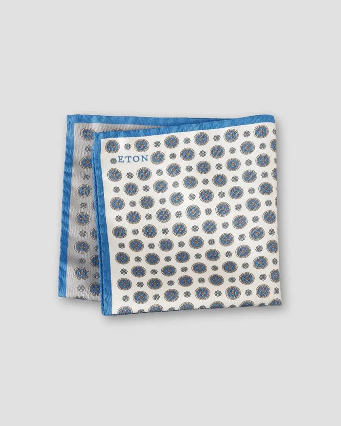 Men Blue Silk Pocket Square Four Squares Blue Eton Pocket Squares Men Blue Silk Pocket Square Four Squares Blue Eton Pocket Squares