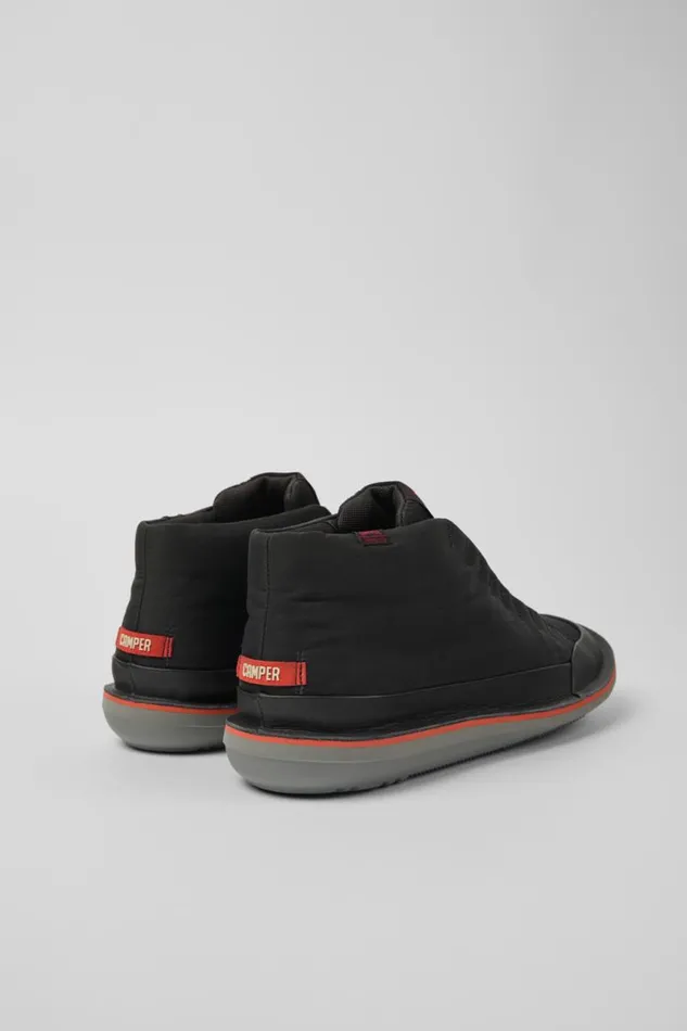 Men Camper Ankle Boots Beetle PrimaLoft Gray Textile And Leather Ankle Boots