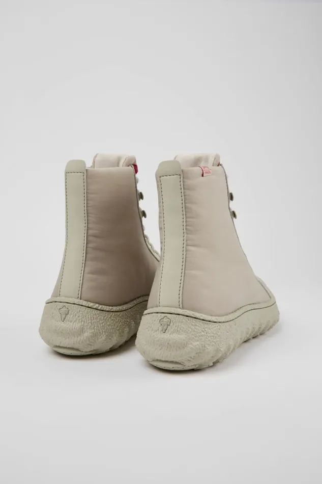 Men Camper Ankle Boots Ground PrimaLoft MICHELIN Light Gray Textile And Leather Ankle Boots Men Camper Ankle Boots Ground PrimaLoft MICHELIN Light Gray Textile And Leather Ankle Boots