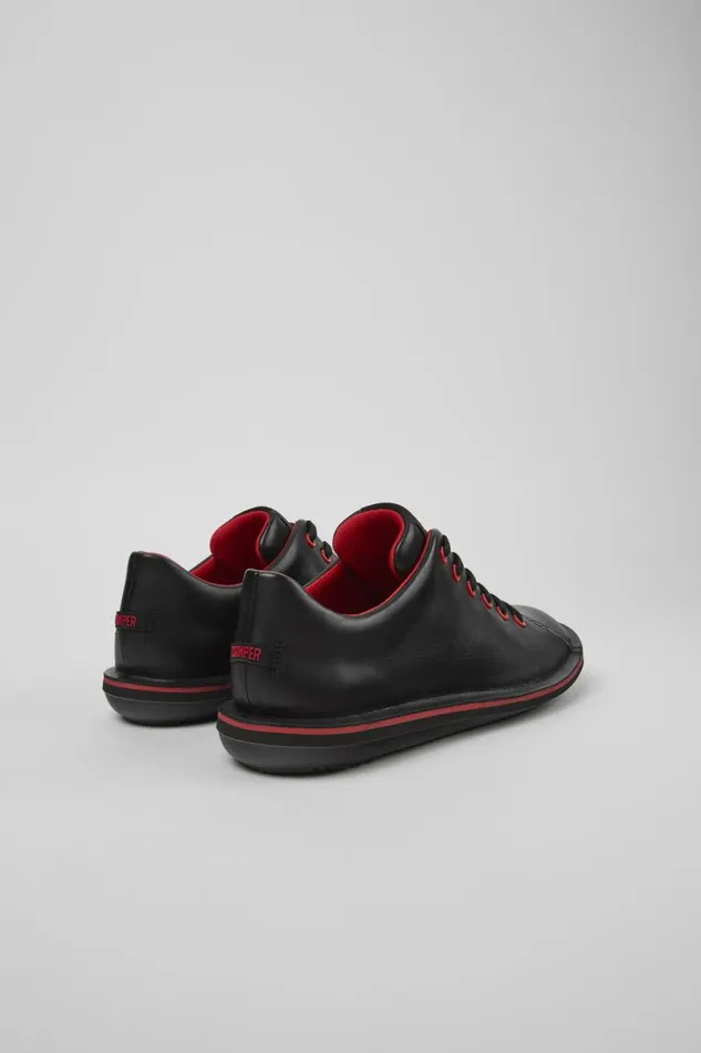 Men Camper Casual Shoes Beetle Black Leather Shoe Men Camper Casual Shoes Beetle Black Leather Shoe