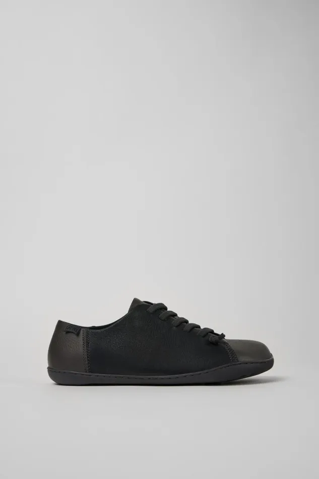 Men Camper Casual Shoes Twins Blackgray Leather Shoes Men Camper Casual Shoes Twins Blackgray Leather Shoes